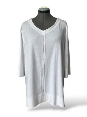 Habitat Cotton knit tunic shirt white XL